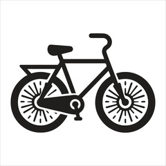 Bicycle silhouette vector illustration