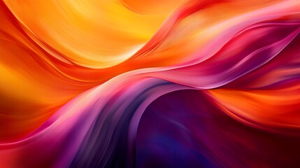 Abstract Swirling Orange Purple and Red Hues