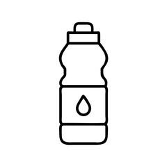 water bottle icon, water bottle line art - simple line art of water bottle, perfect for water bottle logos and icons and themed design