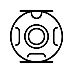 weight plate icon, weight plate line art - simple line art of weight plate, perfect for weight plate logos and icons and themed design
