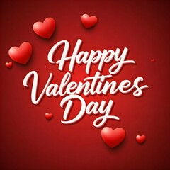 Happy Valentine's Day photo text illustration for girlfriend and boyfriend