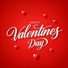 Happy Valentine's Day photo text illustration for girlfriend and boyfriend