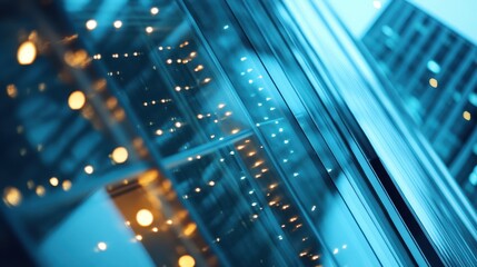 A stunning view of a vibrant cityscape is framed beautifully by a clear glass window, showcasing urban life and architectural diversity.