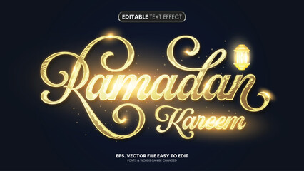 Ramadan kareem editable text effect