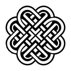 A solid icon of infinite knot