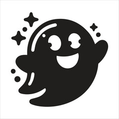 Funny Halloween Ghost Silhouette