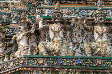 Wat Arun in Bangkok in Thailand