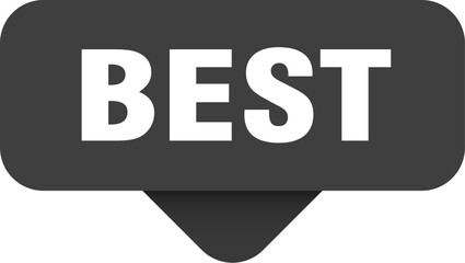 best sticker. best sign on transparent background