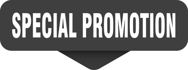 special promotion sticker. special promotion sign on transparent background