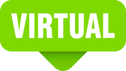 virtual sticker. virtual sign on transparent background