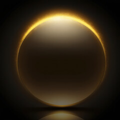 Radiant Golden Halo: A Symbol of Light and Infinity