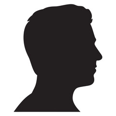 Man black silhouette illustration
