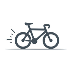 Delivery bicycle icon vector 
