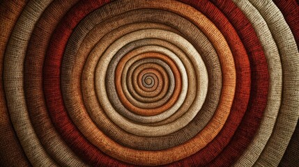 Fototapeta premium Mesmerizing spiral patterns in warm earthy tones create an artful textured background perfect for design decor and creative projects This woven