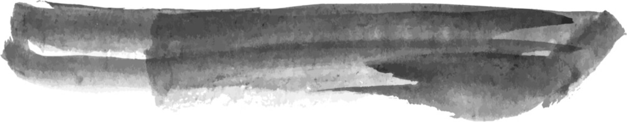 Vector Watercolor painted brush stroke. Hand drawn design element isolated on white background