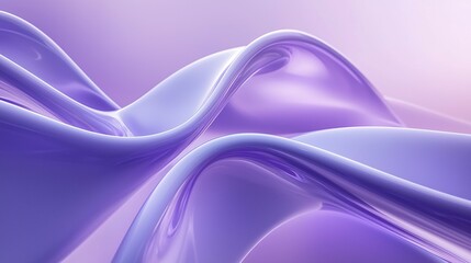 Fototapeta premium Flowing Lavender Curves Abstract Background with smooth textures and soft gradients
