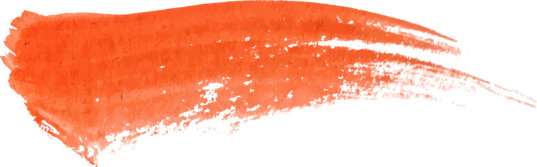 Vector Watercolor painted brush stroke. Hand drawn design element isolated on white background