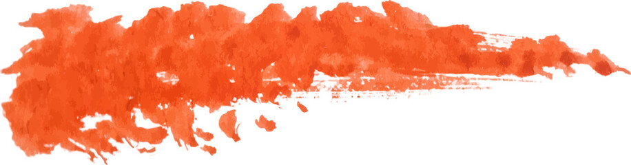 Vector Watercolor painted brush stroke. Hand drawn design element isolated on white background