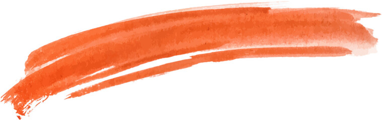 Vector Watercolor painted brush stroke. Hand drawn design element isolated on white background