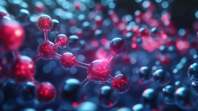 Molecular structures of senolytic drugs highlighted in vibrant colors for scientific study
