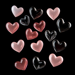 Obraz premium valentine hearts background