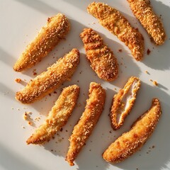 flakes with sesame seeds