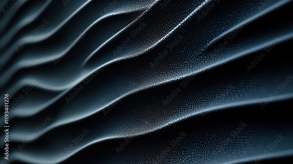 Poster a detailed close-up of a monochrome wave pattern, showcasing the intricate textures and shapes forme