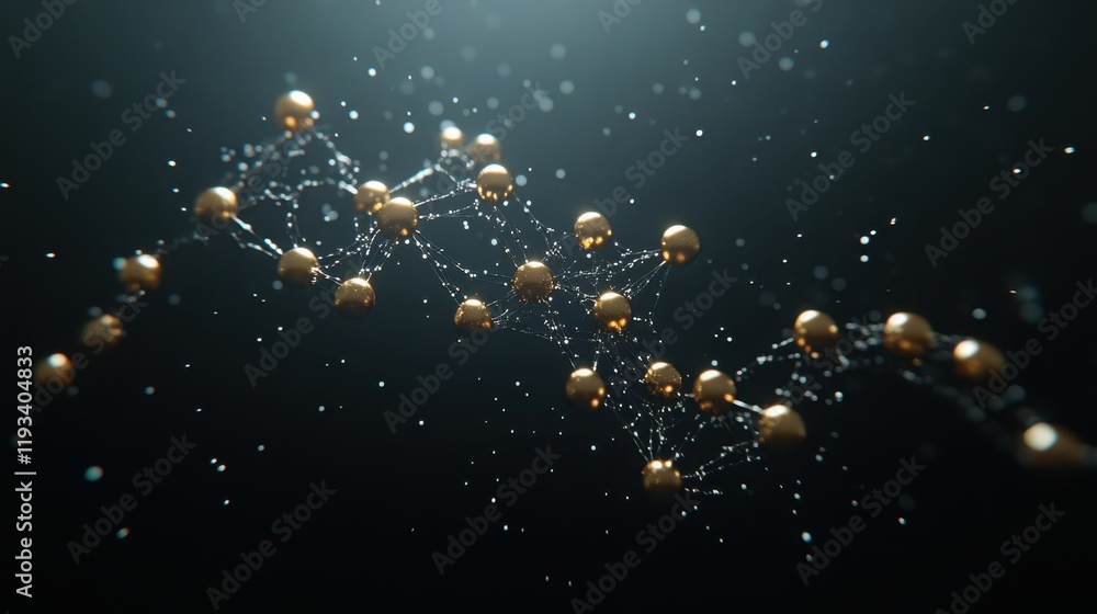 Poster a surreal image featuring a collection of spheres suspended in mid-air, creating an ethereal and cap