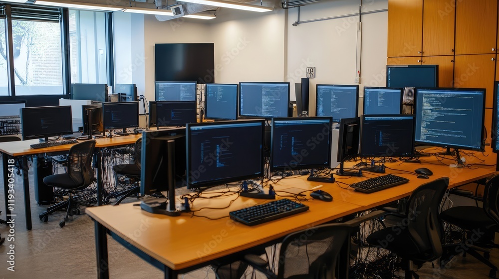 Poster a beginner quantum computing lab, with introductory materials on quantum bits (qubits) and basic qua