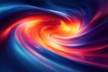 Obraz premium modern abstract design featuring high-speed movement, capturing vibrant colors and dynamic patterns against a blue background. the composition evokes excitement and energy, suitable for sports themes