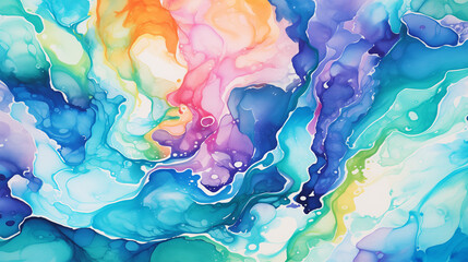 Swirling Abstract Watercolor Patterns