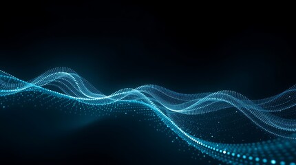 Abstract wave particle background