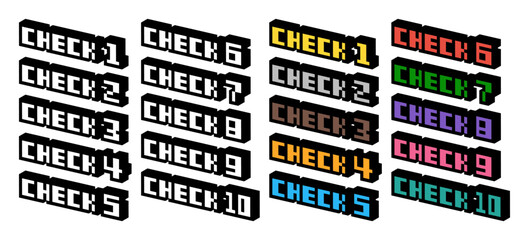 3Dドット絵 CHECKセット