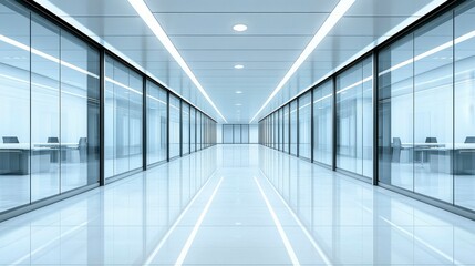 Obraz premium A dynamic abstract blurred view of a modern corporate office with natural light business professionals and open workspaces perfect for promotional banners