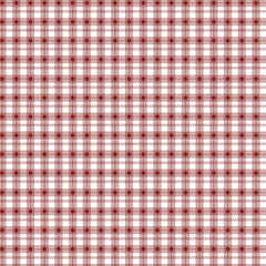 Red check plaid print with dots