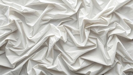 Obraz premium Abstract White Fabric Drape Texture, Composition and Light, fabric texture, textile design