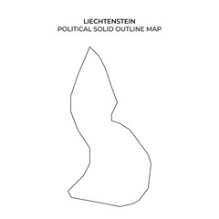 Outline map of Liechtenstein highlighting political boundaries