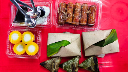Traditional Food and Snack (kuih-muih, dessert, nasi lemak) in Malaysia