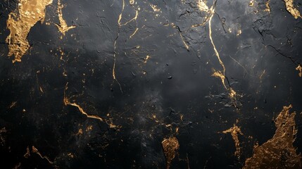 Black and gold luxury wall pattern. Copy space, modern, luxury, expensive concept.