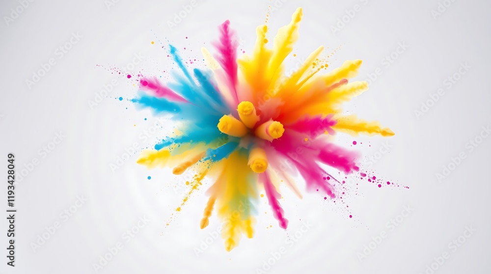 Poster abstract colorful background with splashes