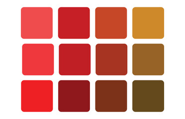 Color palette for fashion designers, businesses, and paint color companies. Vector illustration EPS 10