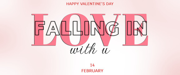 /output/FallHappy Valentines Day. Love. Be my Valentine. Vector illustration isolated on white background. Hand drawn text for Valentines Day greeting card. Typography design for printing in love.eps