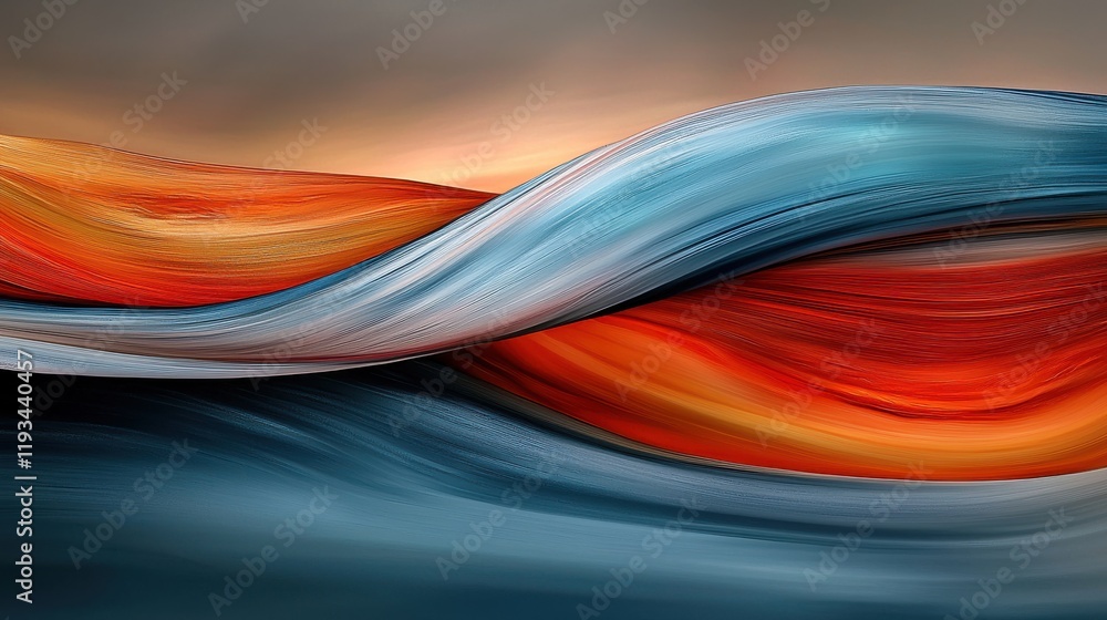 Poster dynamic swirls and streaks of color in abstract art digital creation modern environment artistic per