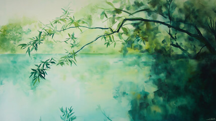 Eco-Friendly Reflections of Nature and Harmony in Serene Green Landscapes






