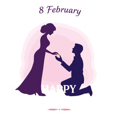 Vector celebrating valentines day with heart