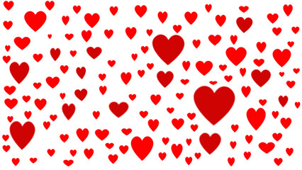 Seamless pattern with hearts