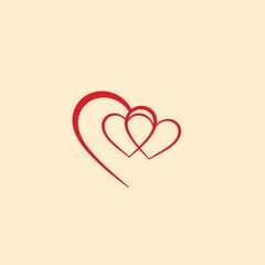 Vector celebrating valentines day with heart