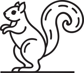 Download a premium silhouette vector of a squirrel in EPS format, perfect for wildlife, nature, forest, and creative designs. Fully editable and scalable.