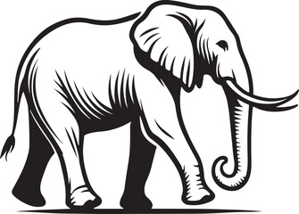 Download a premium silhouette vector of an elephant in EPS format, ideal for wildlife, safari, nature, and creative projects. Fully editable and scalable.