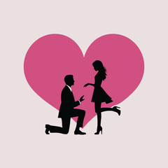 Vector celebrating valentines day with heart